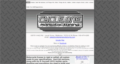 Desktop Screenshot of cycleonemanufacturing.com